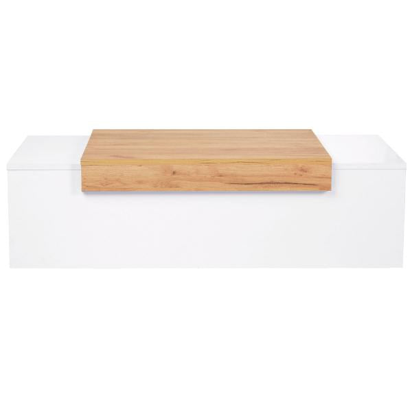 Table basse canapé table bois chêne blanc table en bois naturel table d'appoint