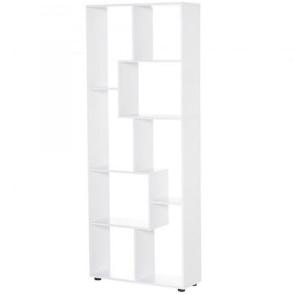 Libreria con 8 ripiani Bianco 70 cm x 24 cm x 178 cm