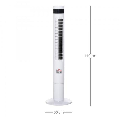 Turmventilator mit Fernsteuerung 85° Oszillierender 110cm Standventilator 50 W