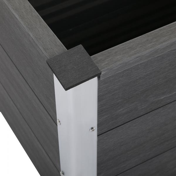 Pflanzkasten Blumenkübel Blumenkasten WPC + Aluminium - Palo24