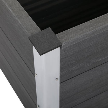 Pflanzkasten Blumenkübel Blumenkasten WPC + Aluminium - Palo24