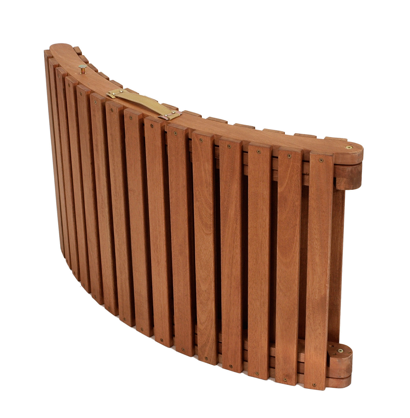 Klappliege IPANEMA, Akazie geölt, mit Auflage rot