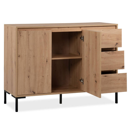 Kommode Sideboard Holz Eiche Anrichte Industrial Look