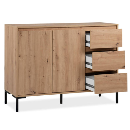 Kommode Sideboard Holz Eiche Anrichte Industrial Look