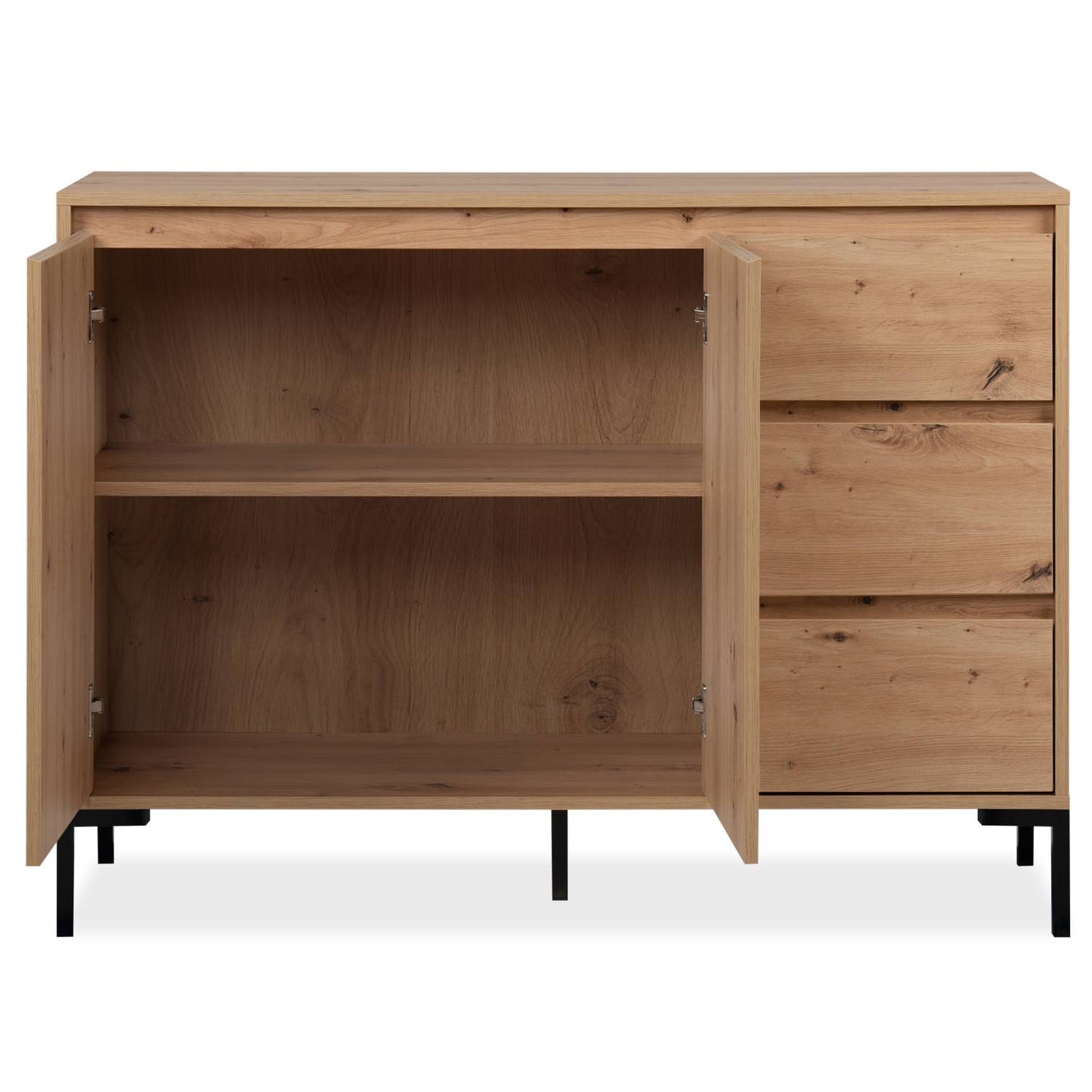 Kommode Sideboard Holz Eiche Anrichte Industrial Look