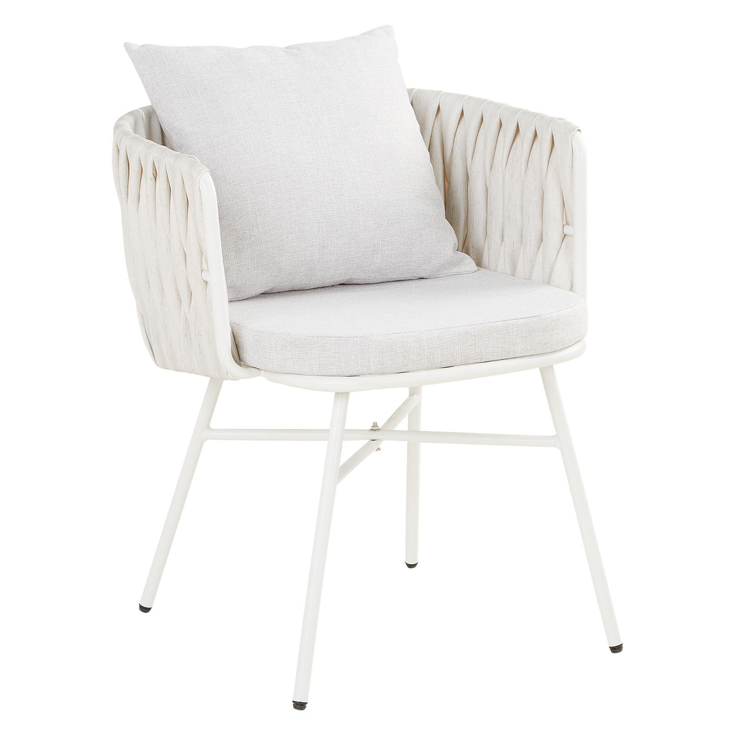 Mobili da balcone Poly Rattan Bianco Salotto da giardino Mobili da giardino rotondi in rattan 