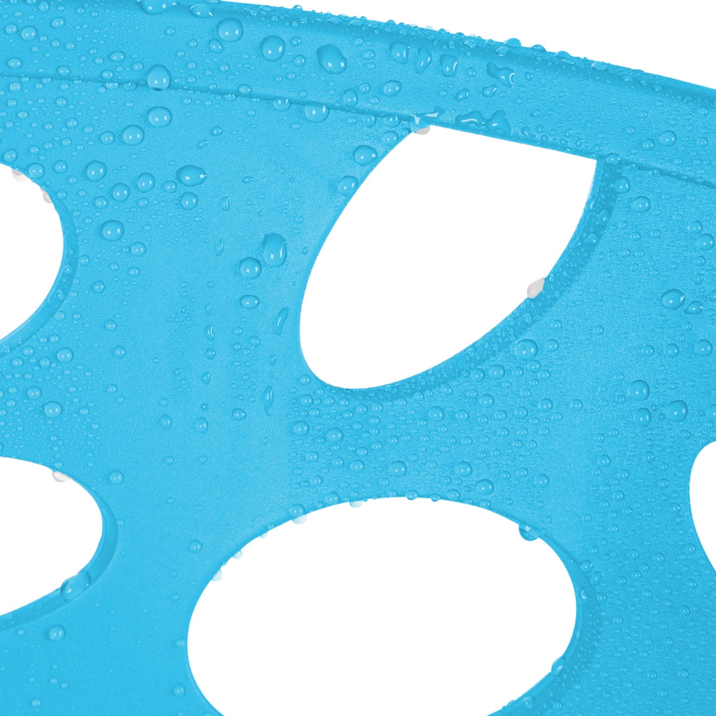 Gartenstuhl 6er Set Modern Blau Kunststoff Stapelstühle