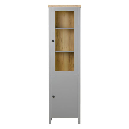 Vitrine Highboard Grau