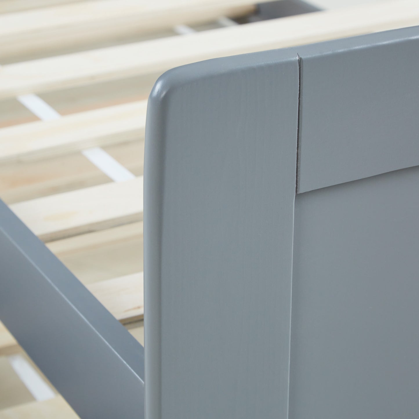 Holzbett 90x200 cm Grau | ausziehbar zum Doppelbett | Koje |mit Lattenrost | Duo-Bett kombinierbar Verwandlungsbett Multifunktionsbett