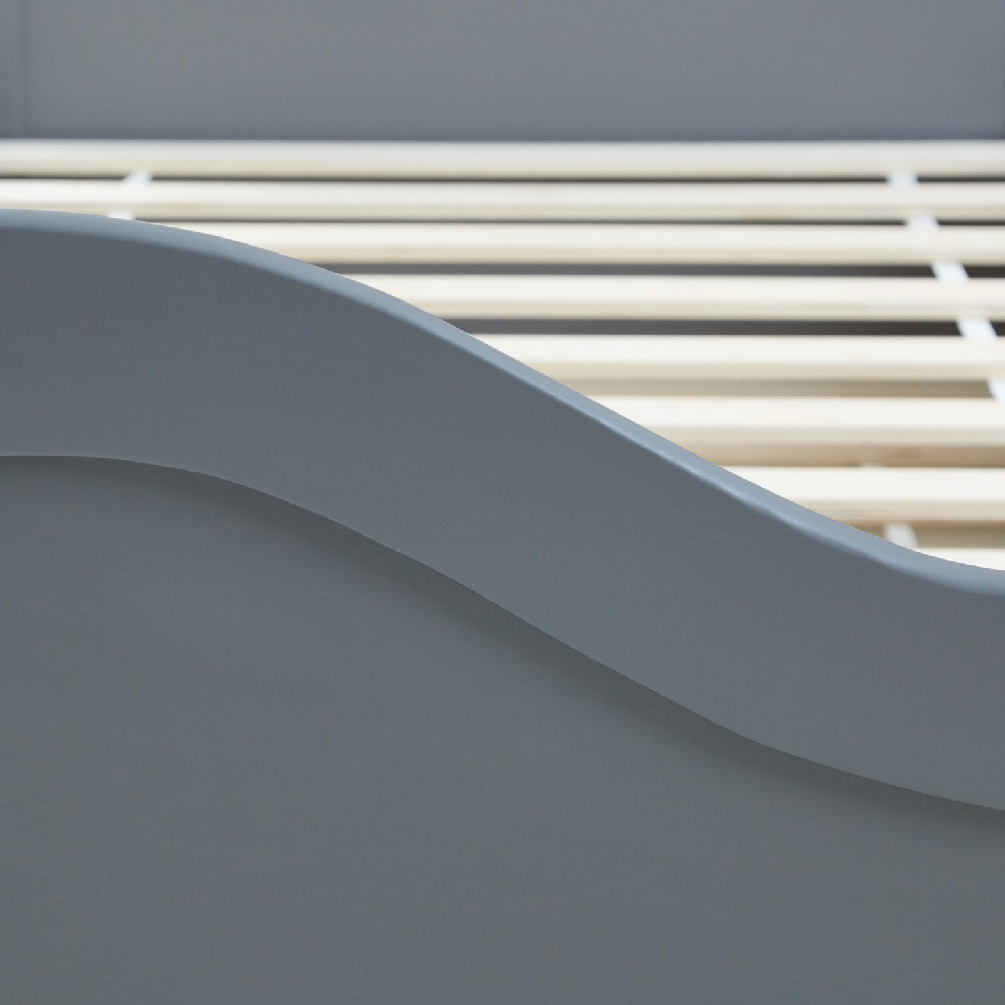 Holzbett 90x200 cm Grau | ausziehbar zum Doppelbett | Koje |mit Lattenrost | Duo-Bett kombinierbar Verwandlungsbett Multifunktionsbett