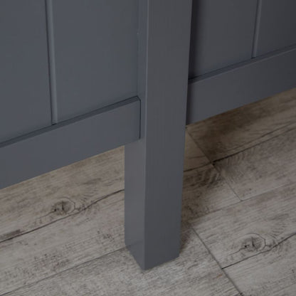 Etagenbett 2 Liegeflächen 90x200 cm und 140x200 cm Grau | mit Lattenrost - Palo24