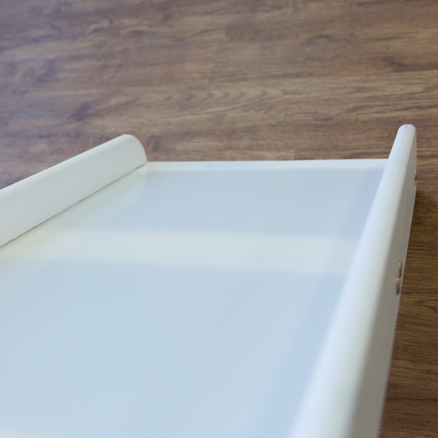 Hochbett Kinder 90x200 cm Weiss mit Vorhang in Blau | Rutsche | mit Lattenrost