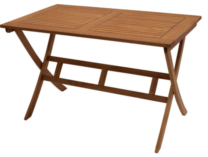 Table pliante BONITA 120x70cm, eucalyptus huilé, certifié FSC®