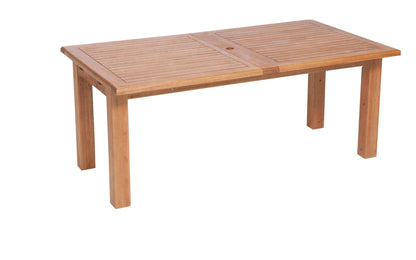 Tavolo da giardino doppio - tavolo allungabile COMODORO 180/220/260x100cm, eucalipto,