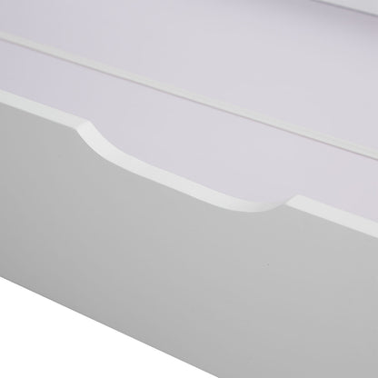 Schublade Bett Bettkasten Auszug Aufbewahrung mit Rollen Holz Weiss Schubkasten