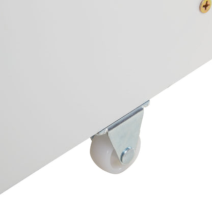 Schublade Bett Bettkasten Auszug Aufbewahrung mit Rollen Holz Weiss Schubkasten