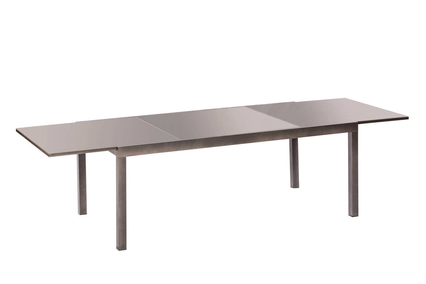 Tavolo allungabile SORRENTO 200/300x110cm, alluminio grafite + vetro