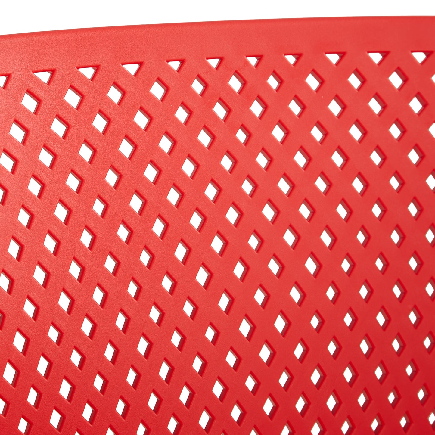 Gartenstuhl mit Armlehnen 2er Set Gartensessel Rot Kunststoff Stapelstühle