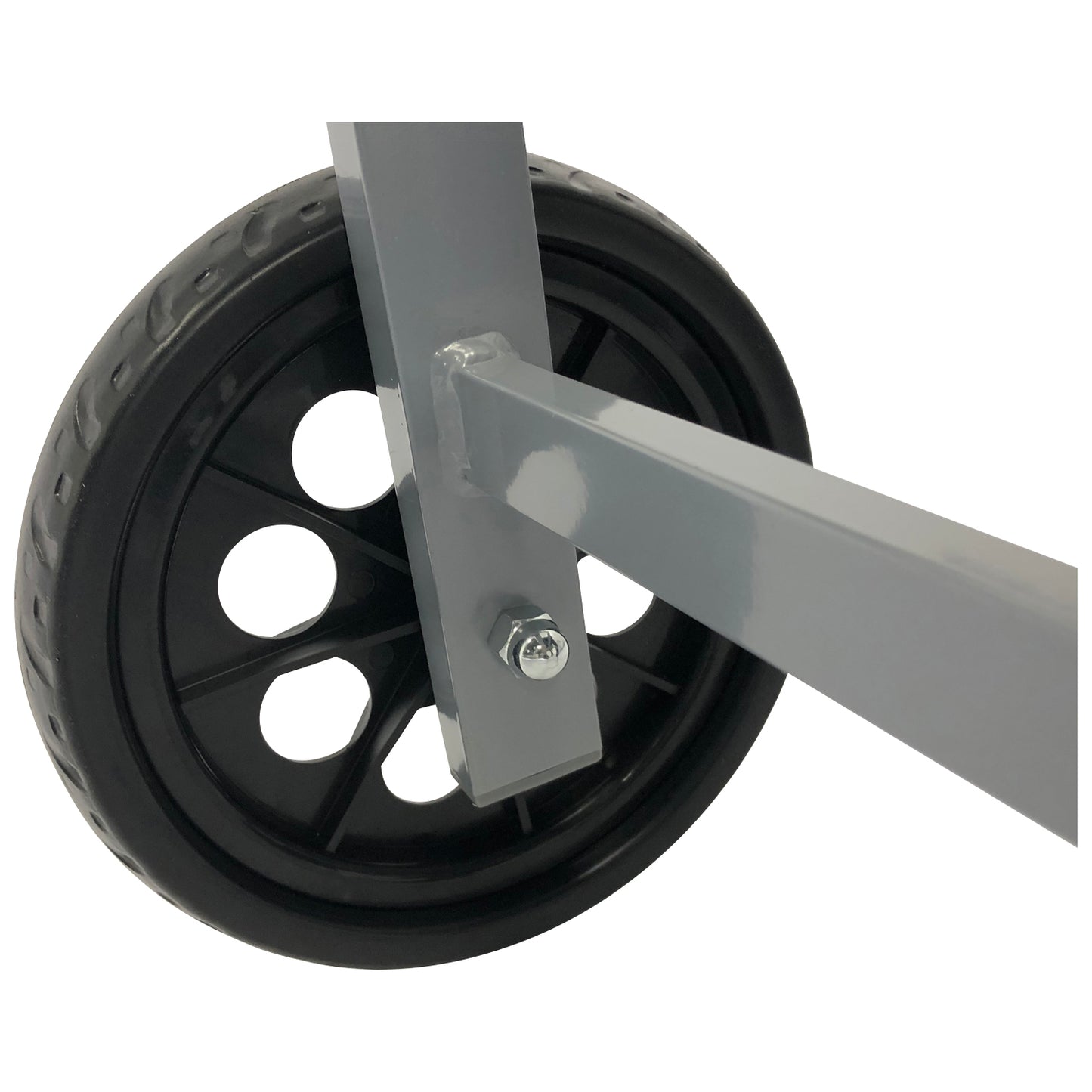 Lettino OSTIA, alluminio argento + tessuto tessile nero