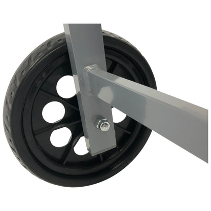 Lettino OSTIA, alluminio argento + tessuto tessile nero