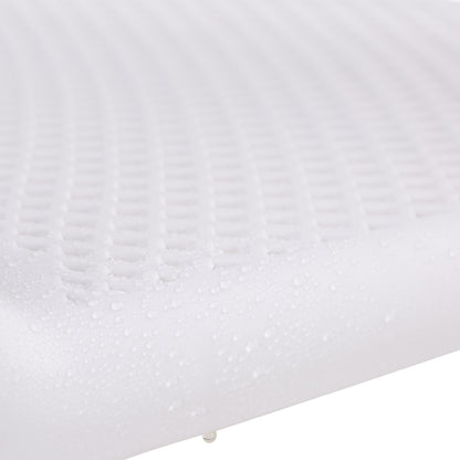 Gartenstuhl mit Armlehnen 6er Set Gartensessel Weiss Kunststoff Stapelstühle