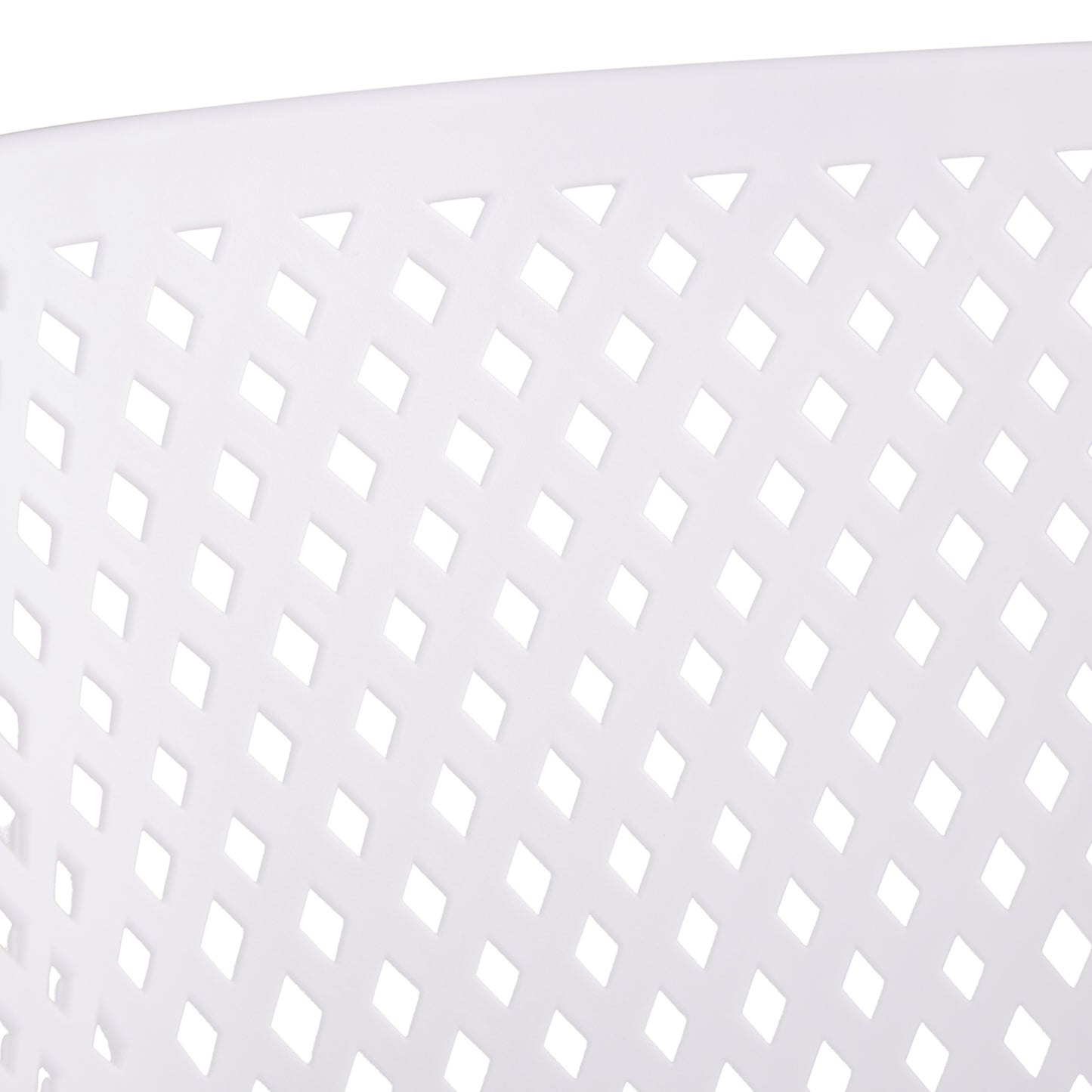 Gartenstuhl mit Armlehnen 6er Set Gartensessel Weiss Kunststoff Stapelstühle