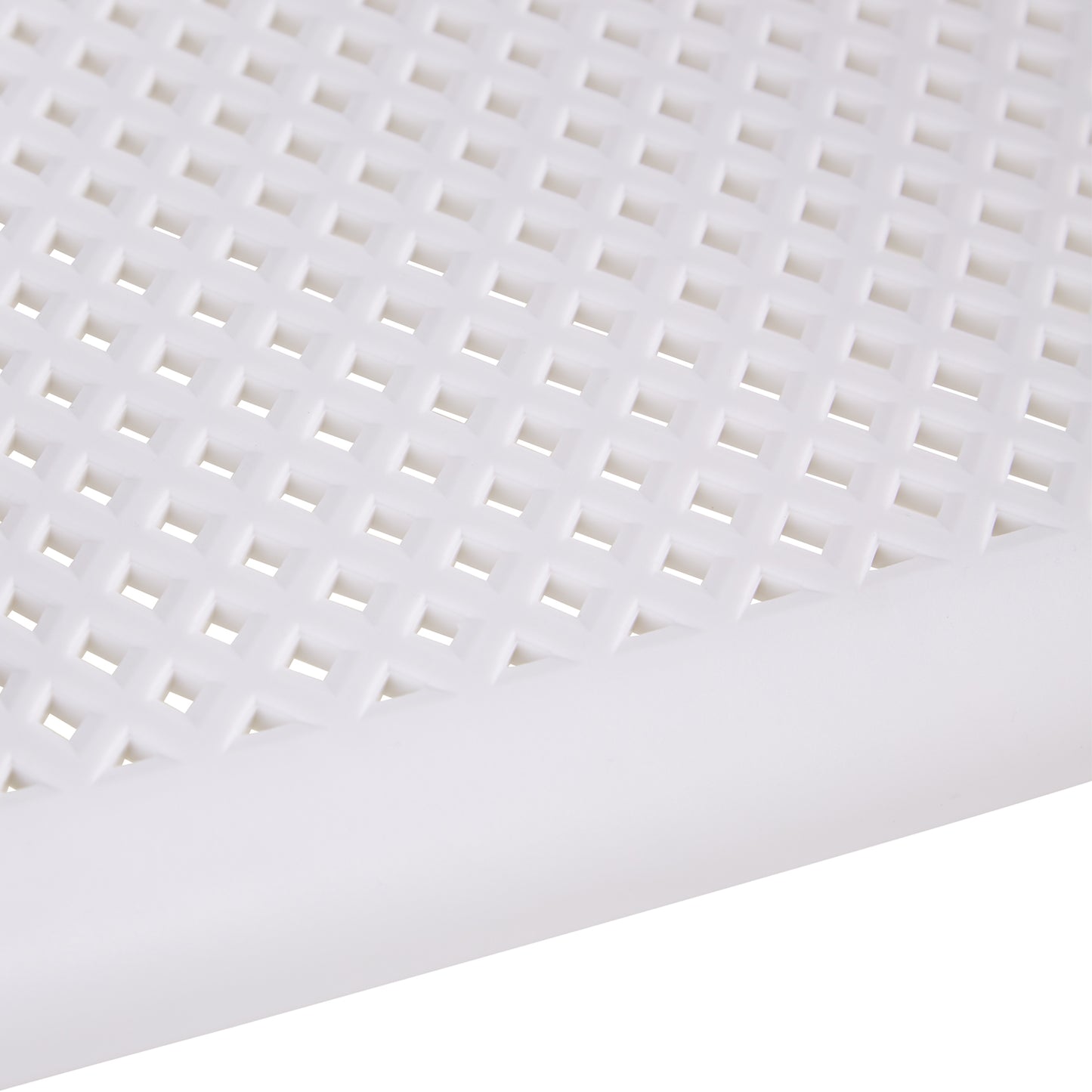 Gartenstuhl mit Armlehnen 6er Set Gartensessel Weiss Kunststoff Stapelstühle