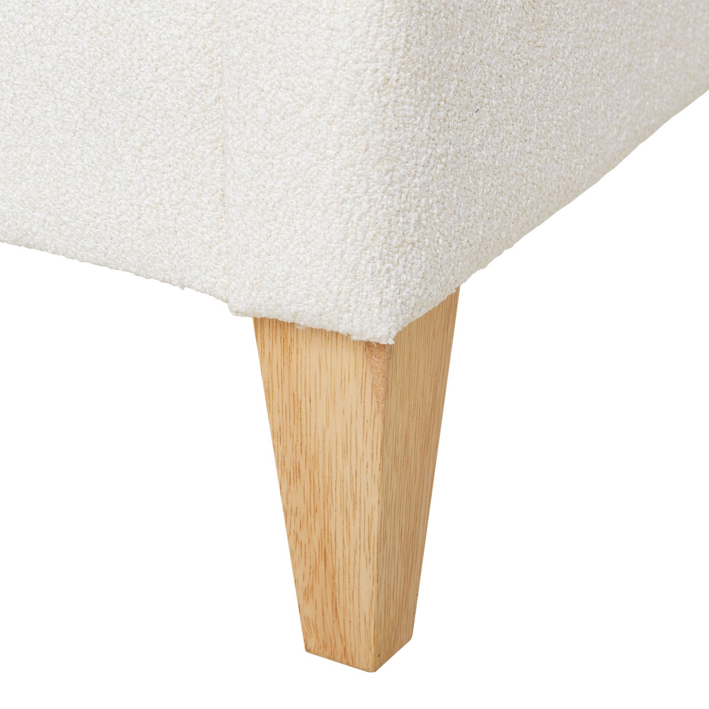 Polsterbett 140x200 cm Beige Bouclé | mit Lattenrost | mit Matratze | Doppelbett