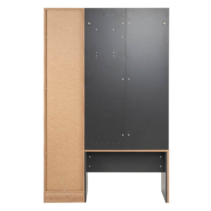 Garderobe mit Sitzbank Kleiderständer Garderobenschrank Spiegel - Palo24