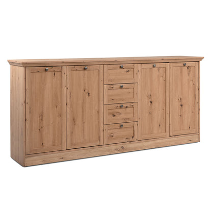 Kommode Sideboard Landhausstil 200 cm breit Holz Eiche