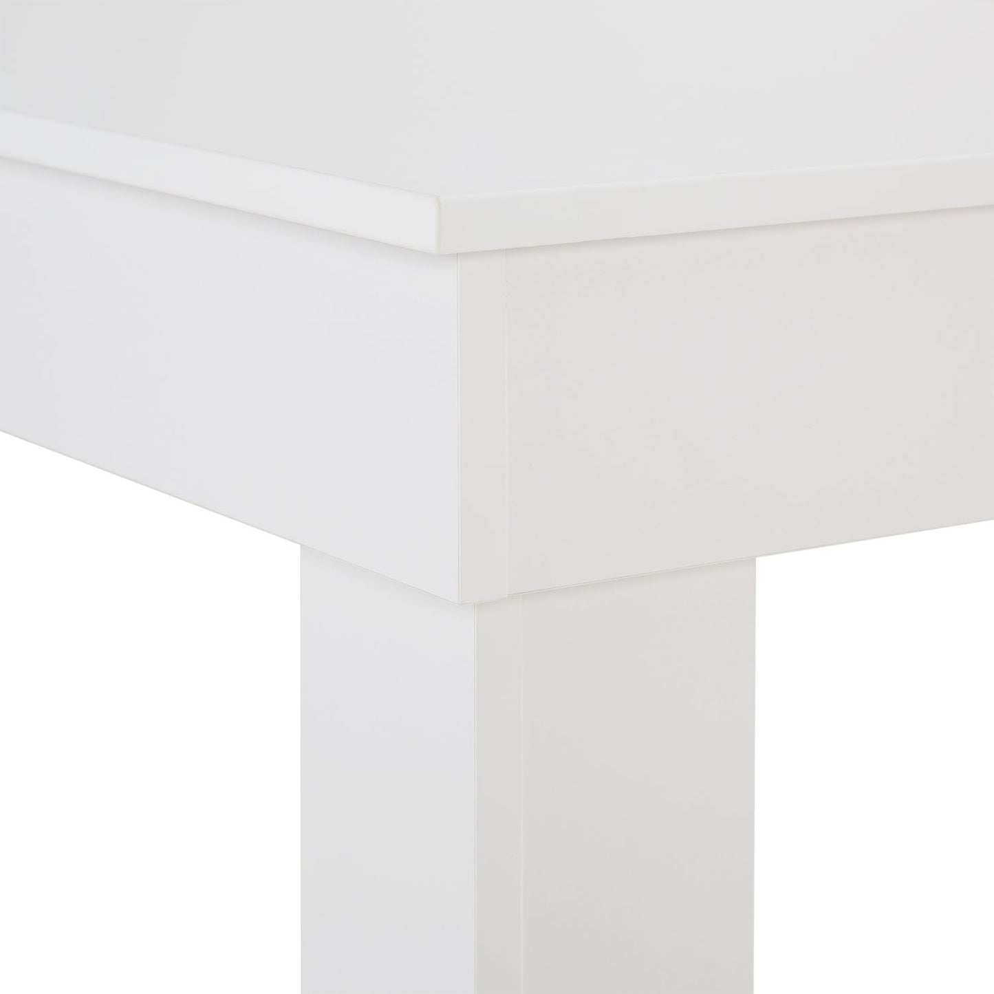 Essgruppe | 2er-Set Polsterstühle Grau Samt ohne Armlehne | Esstisch Weiss 90 x 60 cm