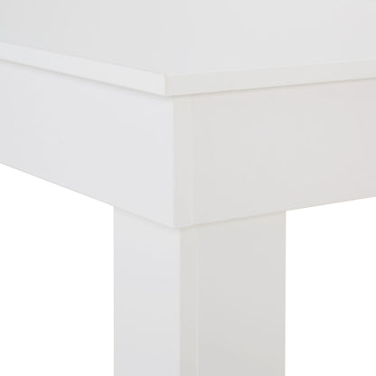 Essgruppe | 2er-Set Polsterstühle Grau Samt ohne Armlehne | Esstisch Weiss 90 x 60 cm