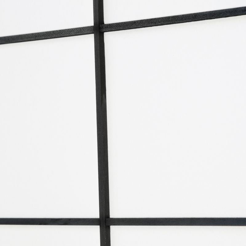 Paravent Schwarz Shoji Reispapier Weiss | 3 teilig | Holz | Raumteiler Trennwand Sichtschutz