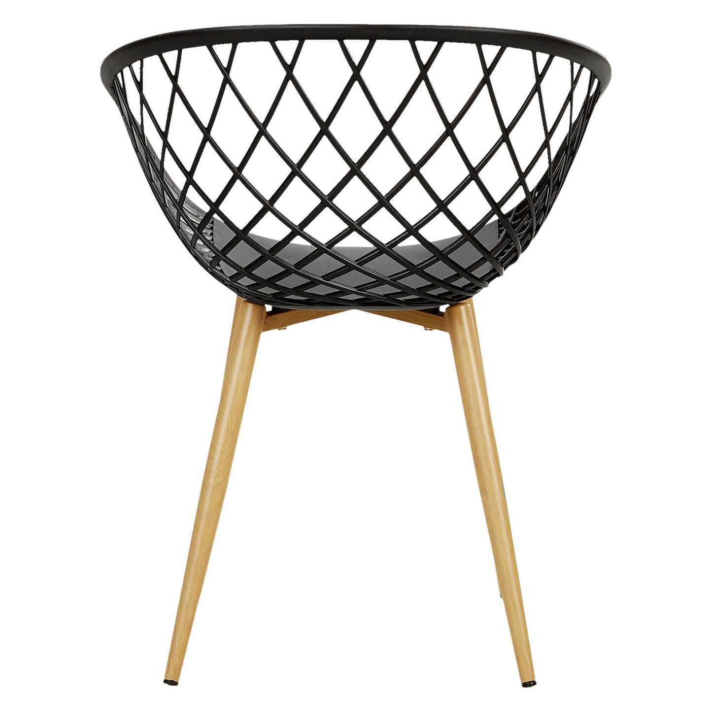 Gartenstuhl mit Armlehnen 4er Set Gartensessel Schwarz Balkonstühle