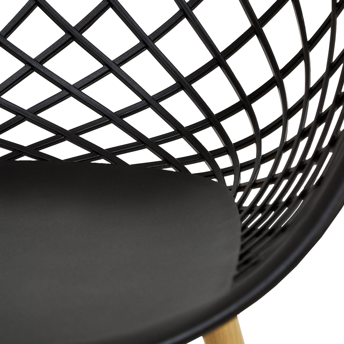 Gartenstuhl mit Armlehnen 4er Set Gartensessel Schwarz Balkonstühle