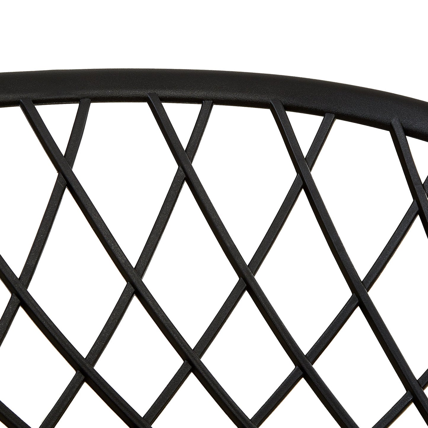 Gartenstuhl mit Armlehnen 4er Set Gartensessel Schwarz Balkonstühle