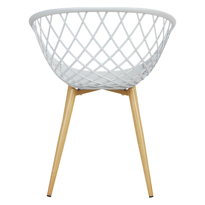 Gartenstuhl mit Armlehnen 2er Set Grau Balkonstühle Kunststoff