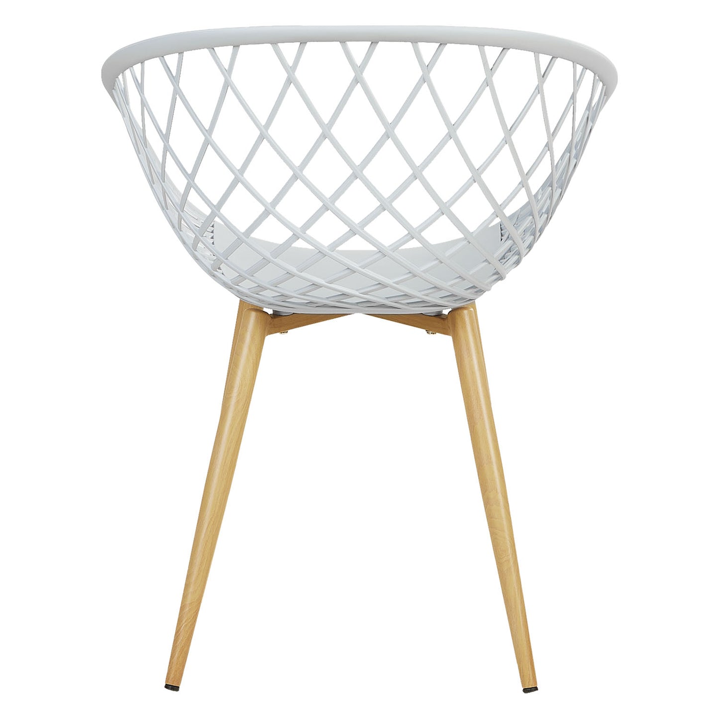 Gartenstuhl mit Armlehnen 6er Set Grau Balkonstühle