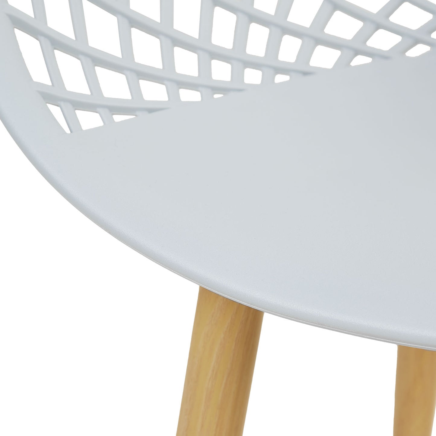 Gartenstuhl mit Armlehnen 6er Set Grau Balkonstühle