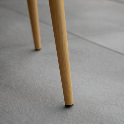 Gartenstuhl mit Armlehnen 6er Set Grau Balkonstühle