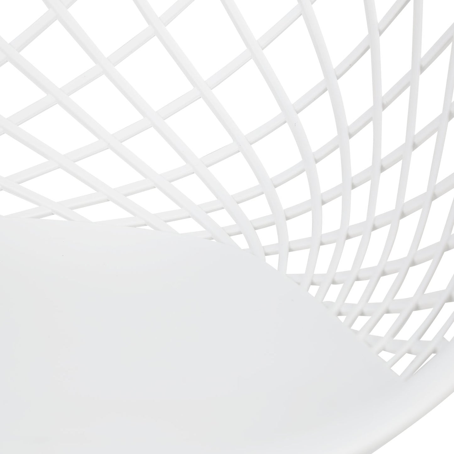 Gartenstuhl mit Armlehnen 4er Set Gartensessel Weiss Balkonstühle