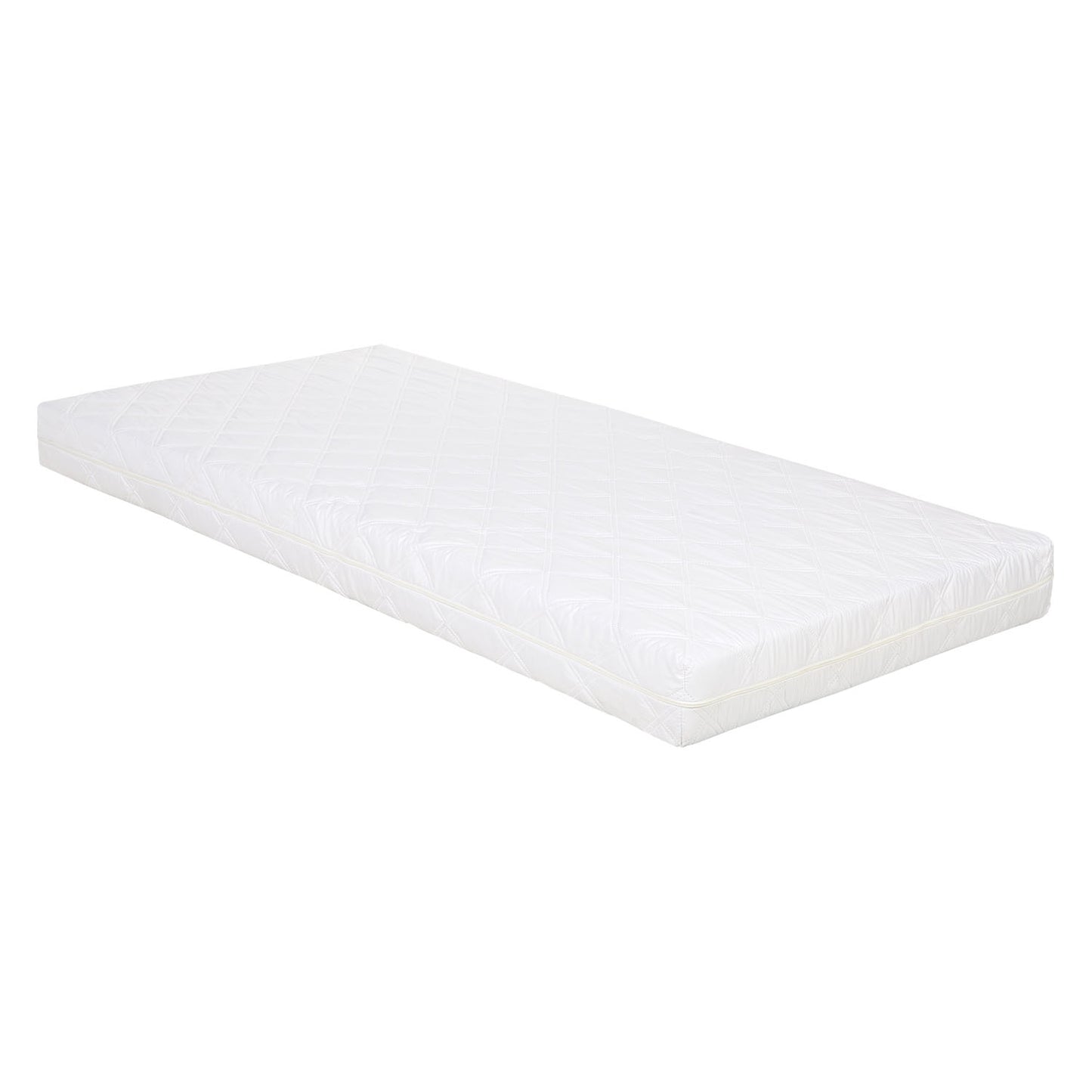 Kinderbett 80x160 cm mit Matratze Hausbett Weiss Bodenbett Montessori Lattenrost