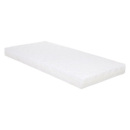 Kinderbett 80x160 cm mit Matratze Hausbett Weiss Bodenbett Montessori Lattenrost