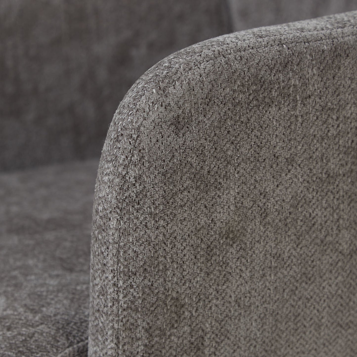 Polsterstuhl Leinen Grau | 4er Set | drehbar | mit Armlehnen | Küche Esszimmer Büro