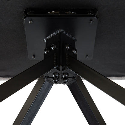 Polsterstuhl Leinen Grau | 4er Set | drehbar | mit Armlehnen | Küche Esszimmer Büro