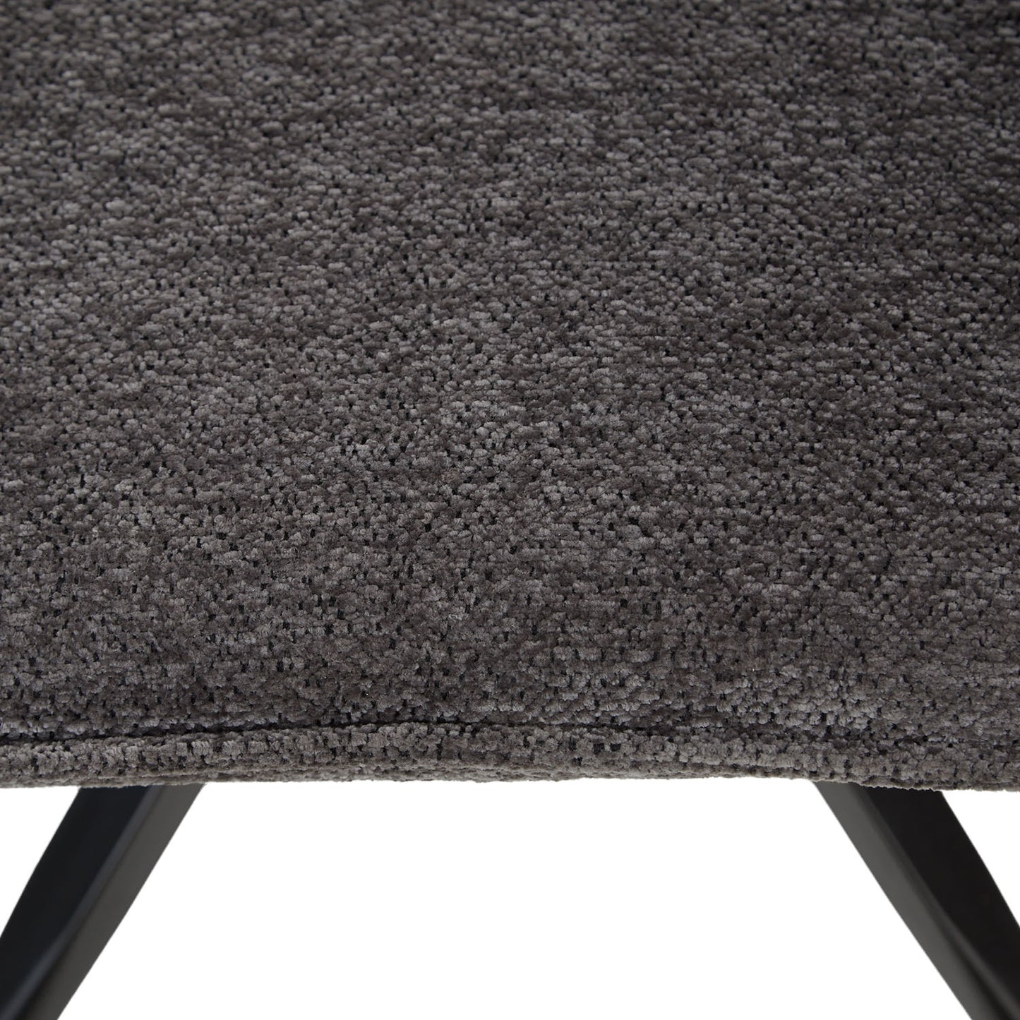 Polsterstuhl Chenille Wolle Grau | 2er Set | drehbar | mit Armlehnen | Küche Esszimmer Büro