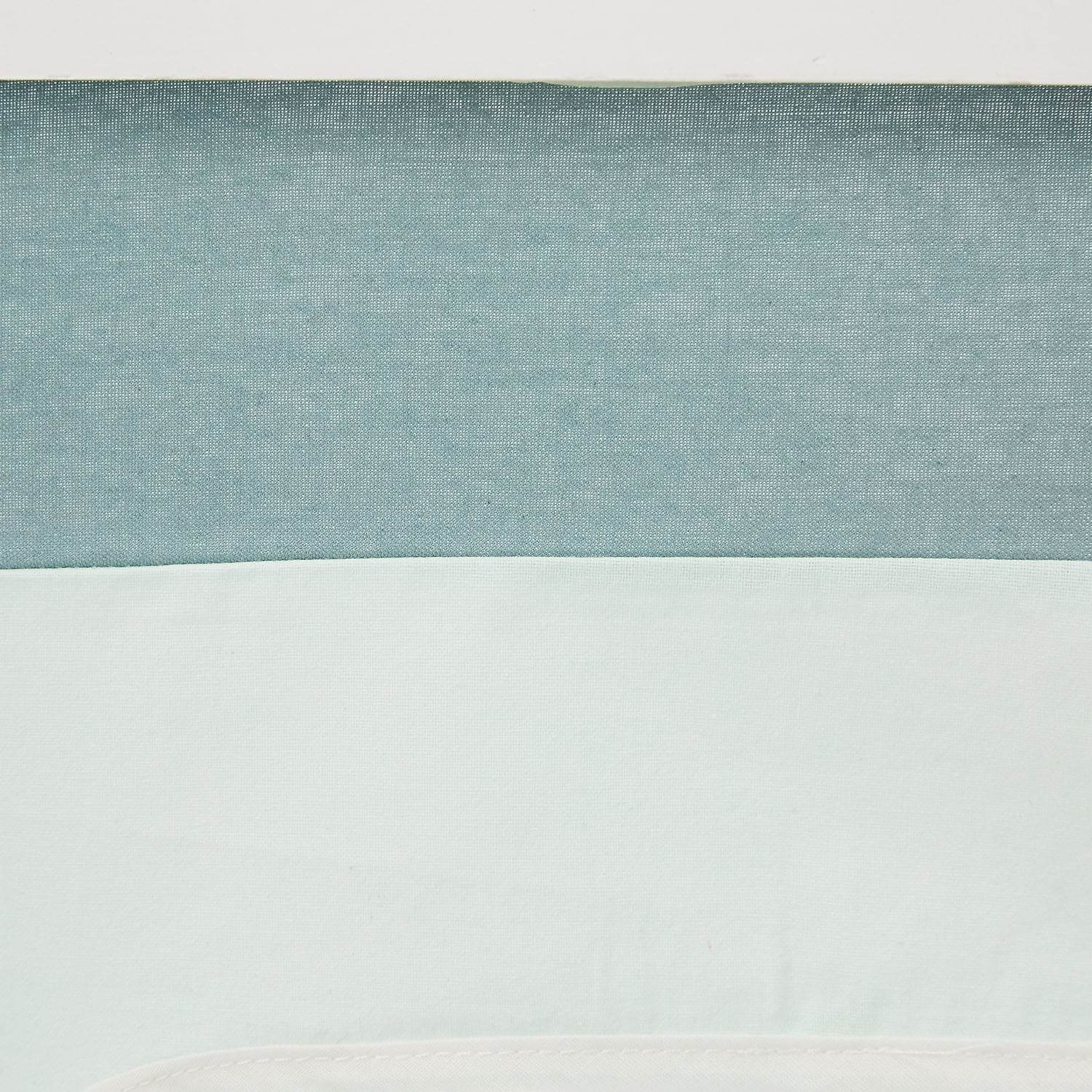 Hochbett Kinderbett 90x200 cm mit Lattenrost Tunnel Vorhang Grün Mintgrün Weiss - Palo24