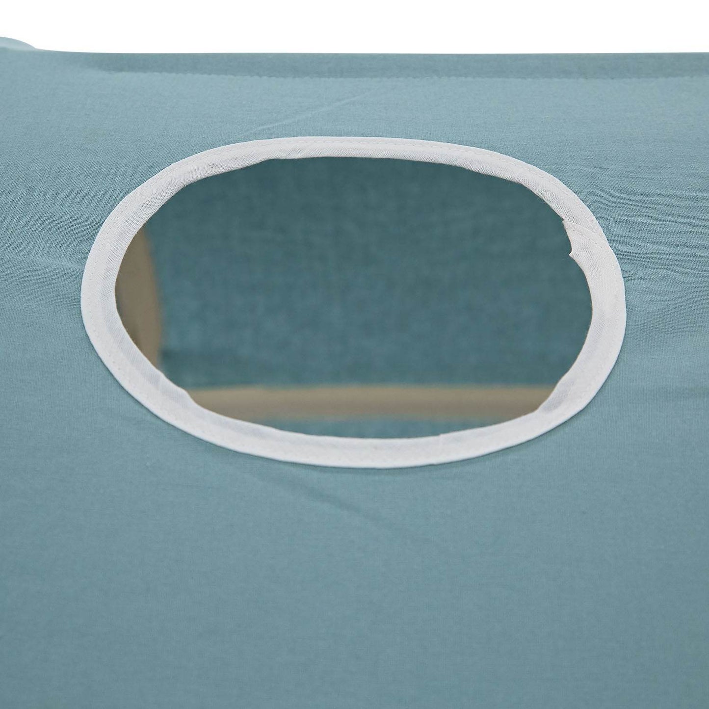 Hochbett Kinderbett 90x200 cm mit Lattenrost Tunnel Vorhang Grün Mintgrün Weiss - Palo24