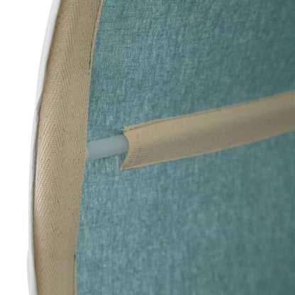 Hochbett Kinderbett 90x200 cm mit Lattenrost Tunnel Vorhang Grün Mintgrün Weiss - Palo24