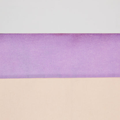 Hochbett Kinder 90x200 cm Weiss mit Vorhang in Lila Beige | mit Lattenrost